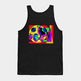 colorful abstract emoji face Tank Top